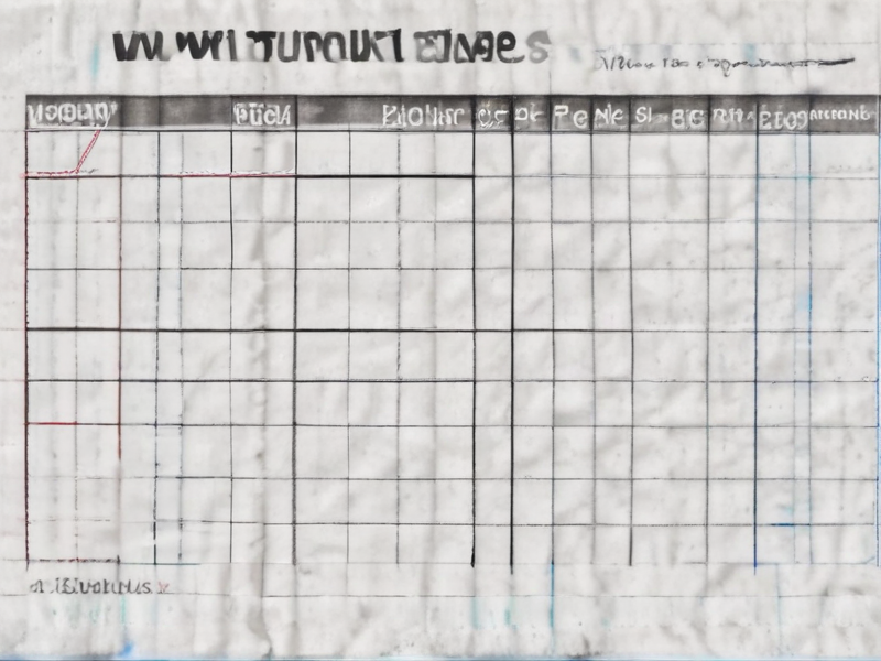 notebook size chart