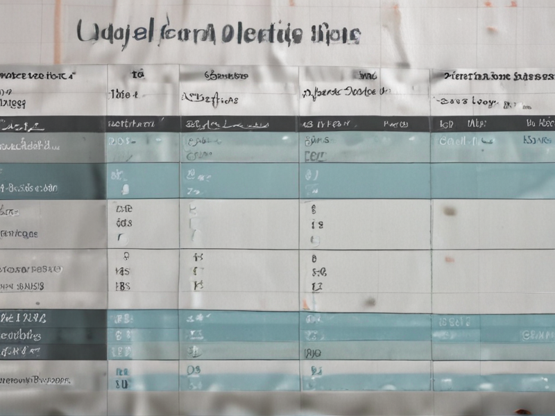 notebook sizes chart