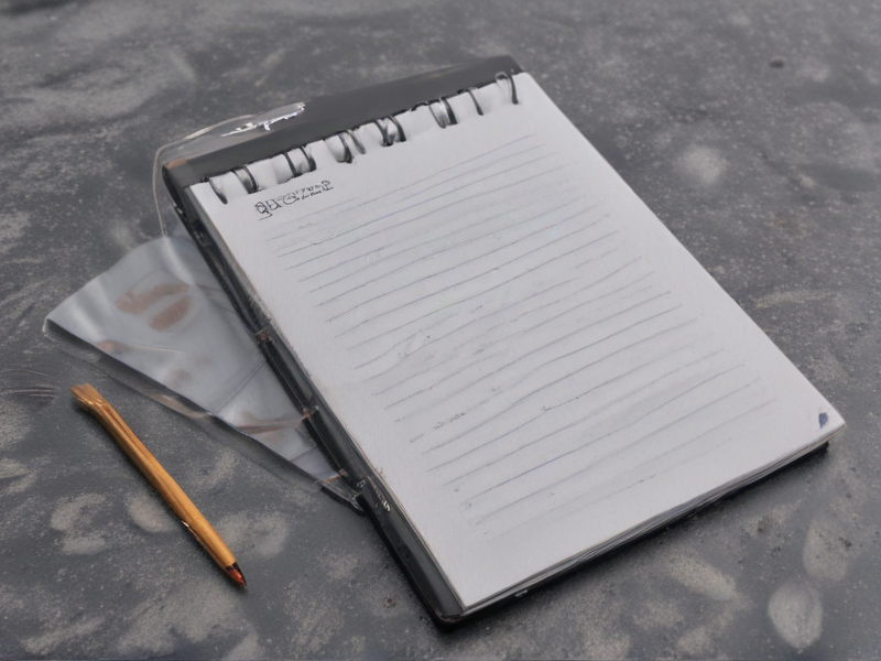 the waterproof notebook