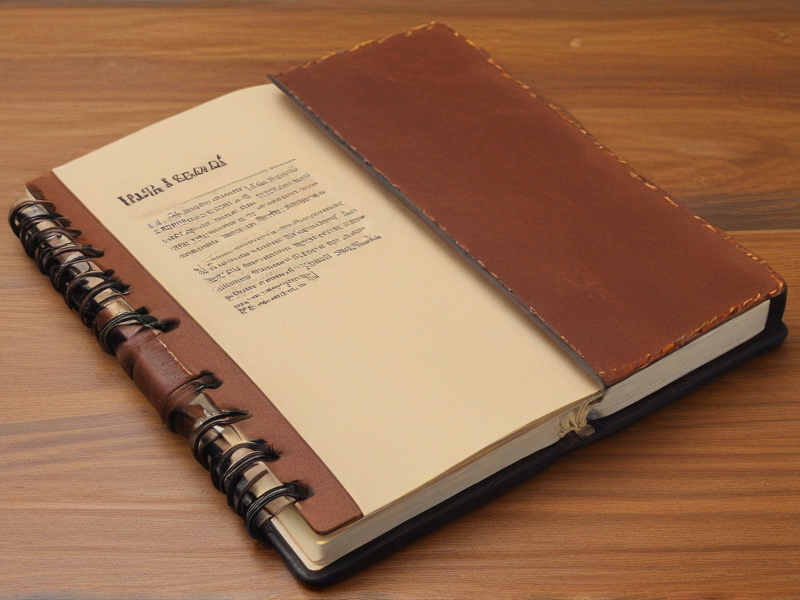 personalized leather bound notebook