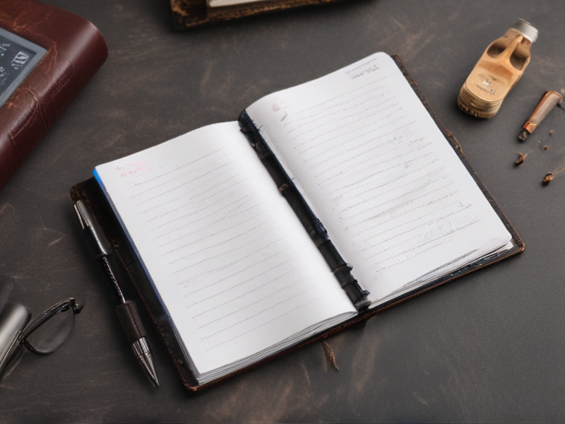 personalized leather bound notebook